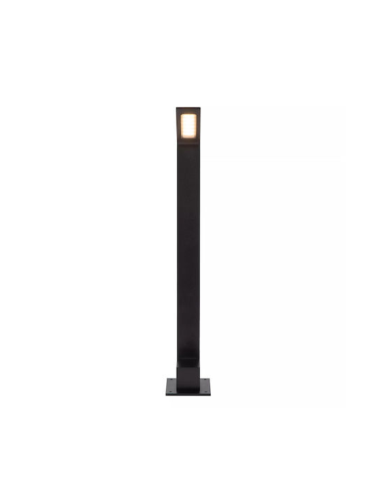 Lucide Lightning Lawford Outdoor Floor Lamp Small Post with Warm White Light IP54 Black