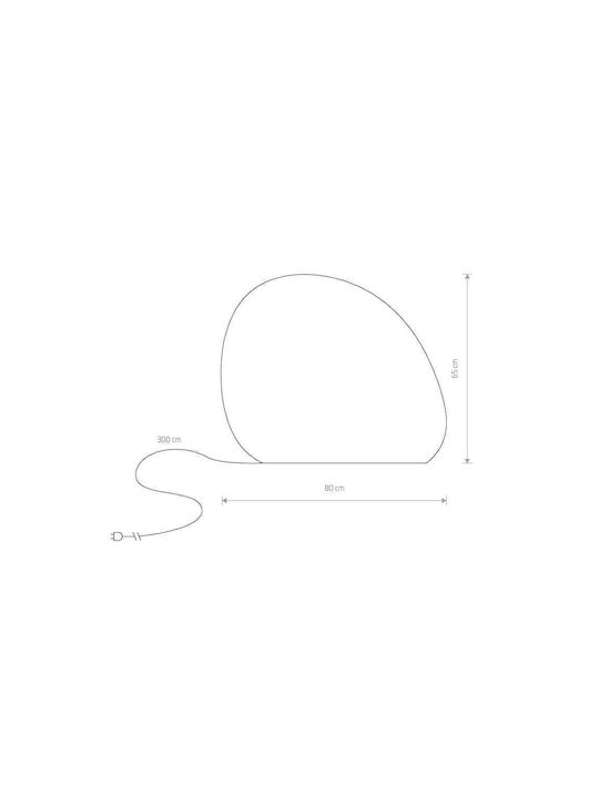 Nowodvorski Stone L Φωτιστικό Γλόμπος Εξωτερικού Χώρου 25W IP44 για Ντουί E27 Λευκό