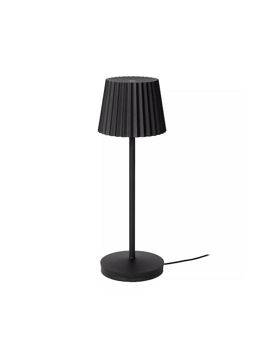 Lucide Lightning Lucide Επιτραπέζιo Φωτιστικό LED Εξωτερικού Χώρου 2W με Θερμό Λευκό Φως IP54 Μαύρο