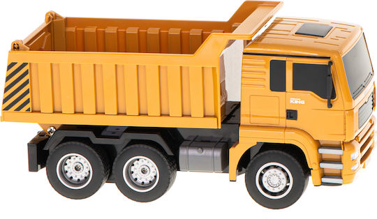 Camion Interactiv Idealstore Dimensiuni 28 X 11 X 14 Cm Iluminare LED Anvelope din Cauciuc Încărcare USB Telecomandă Buton Basculant Scară 1:18 O Modalitate Excelentă de a Deveni un Mic Constructor