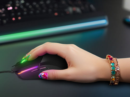 Sven RX-G995 RGB Геймърска Мишка 16000 DPI Черен