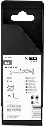 Neo Tools Bohrer mit Sechskantschaft 12mm