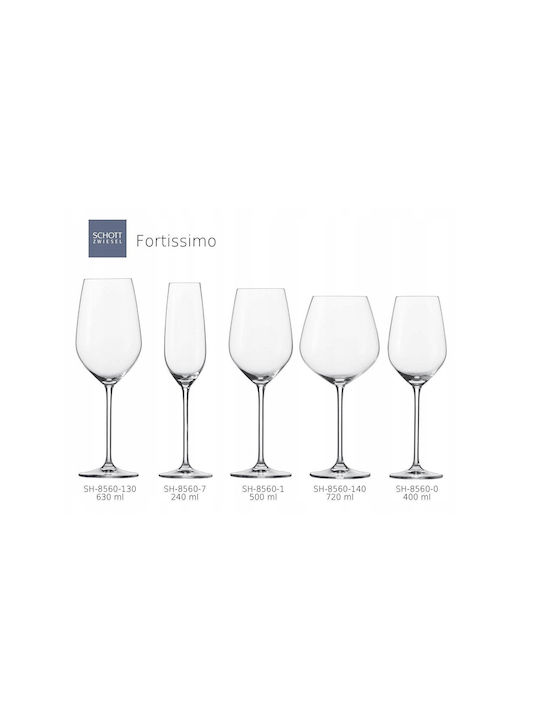 Schott Zwiesel Σετ Ποτήρια Νερού από Γυαλί Κολωνάτα 740ml 6τμχ
