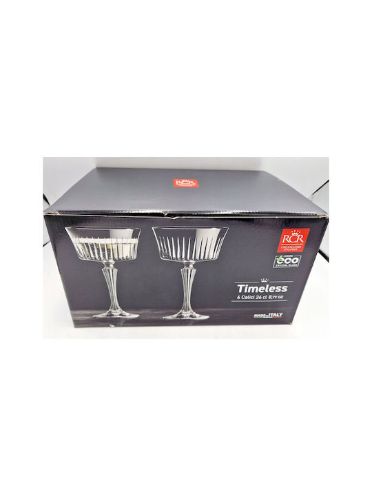 Lumarko Set Gläser Champagner aus Kristall Mit Stiel 260ml 6Stück