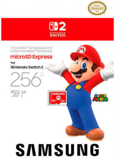 Samsung microSDXC 256GB Клас 10 100MB/s с адаптер