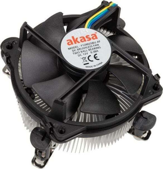Akasa AK-955A-BV2 Охладител за ЦПУ за Socket 115x / 1200 / 775 Сребрист