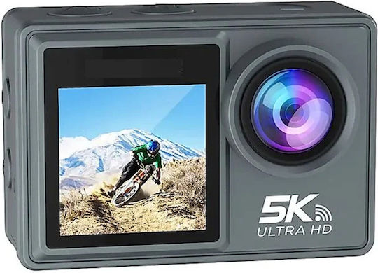 idl-M40R 256GB Action Camera 5K Underwater with Screen 2" and Wi-Fi Black