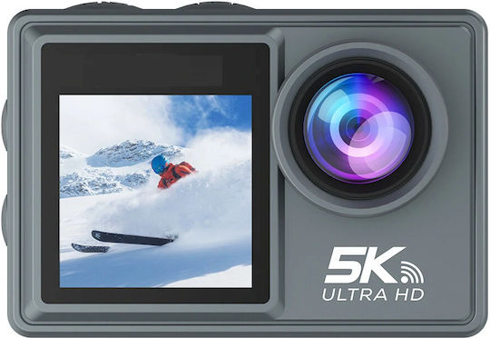 idl-M40R 256GB Action Camera 5K Underwater with Screen 2" and Wi-Fi Black