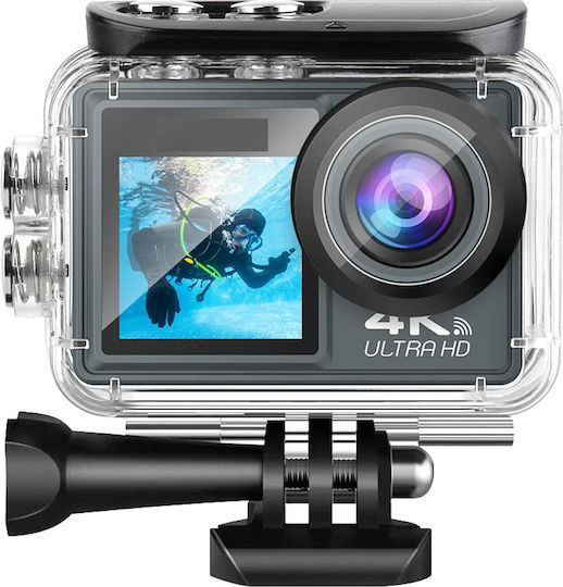 idl-M40R 256GB Action Camera 5K Underwater with Screen 2" and Wi-Fi Black