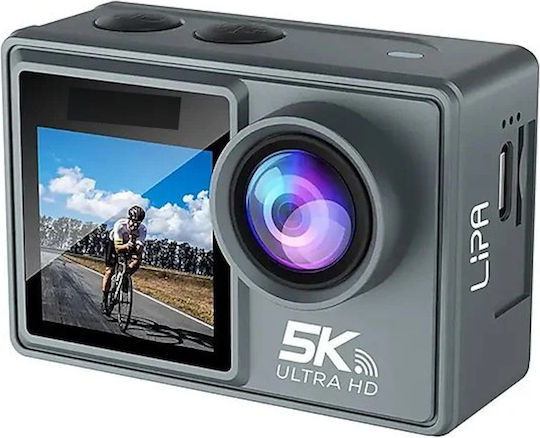 idl-M40R 256GB Action Camera 5K Underwater with Screen 2" and Wi-Fi Black