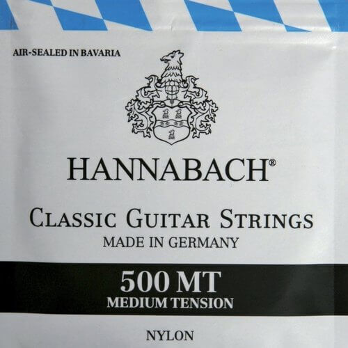 Hannabach Set of Nylon Strings for Classic Guitar 4/4 500 Student Classic Medium