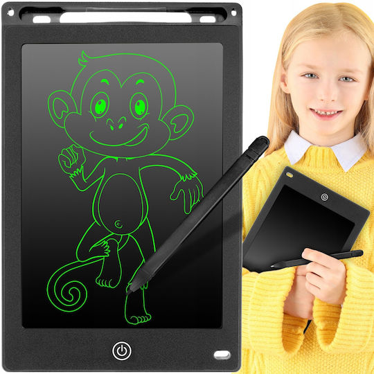 Tableta de desen și grafică 8.5" Kids Likesmart Tableta de scris cu buton de ștergere Stilou Negru