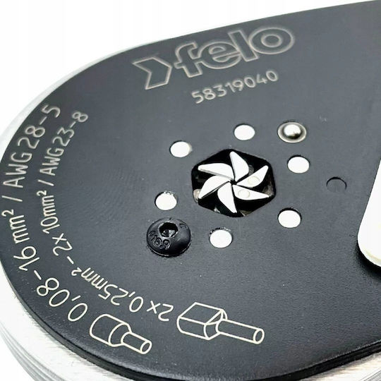 Πρέσα Ακροδεκτών Καλωδίων Felo 0,08 16 Mm2