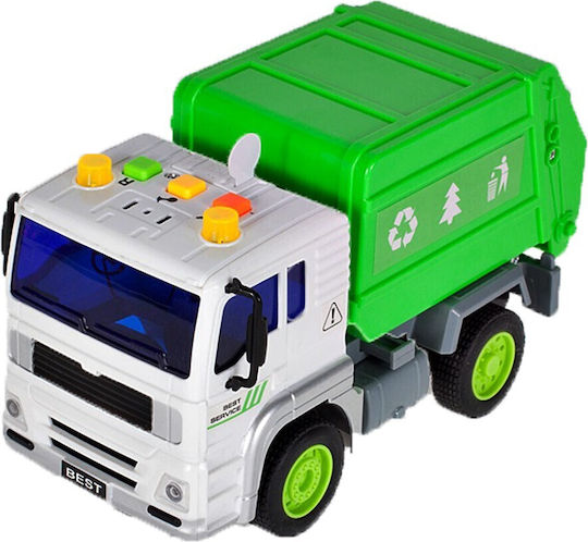 Interaktiver umweltfreundlicher LKW Idealstore Grüner Sauberer LKW Maßstab 1:20 Abmessungen 18,0 x 10,0 x 10,0 cm Ausgestattet mit einem funktionalen Container, der kreative fröhliche Unterhaltung bietet