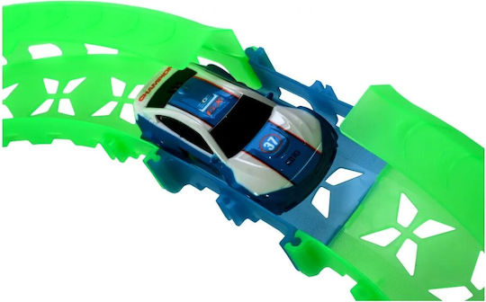 Rapid World Idealstore Glow-in--dark Race Track Dimensions 95 X 41 X 26 Cm Includes A Remote-controlled Electric Car Ability To Create Different Tracks Speed Control Motor Skills Development Creativity