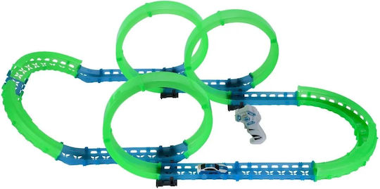 Rapid World Idealstore Glow-in--dark Race Track Dimensions 95 X 41 X 26 Cm Includes A Remote-controlled Electric Car Ability To Create Different Tracks Speed Control Motor Skills Development Creativity