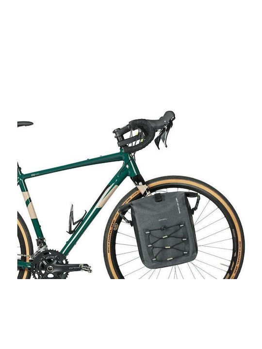 Basil Navigator Storm Single Pannier Bag Mik Side M 12-15 L Mik System Ready To Go Waterproof Gray Black New