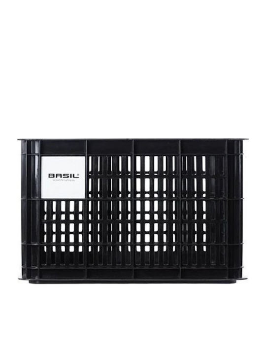 Basil Bicycle Crate M Handlebar Rack Basket 29.5l Recycled Synthetic Black New