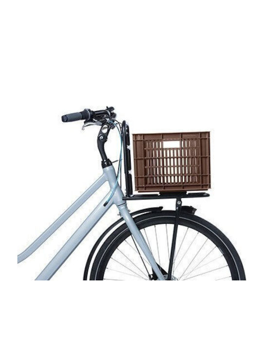 Handlebar Carrier Basket Basil Bicycle Crate M 27L Recycled Synthetic Brown New