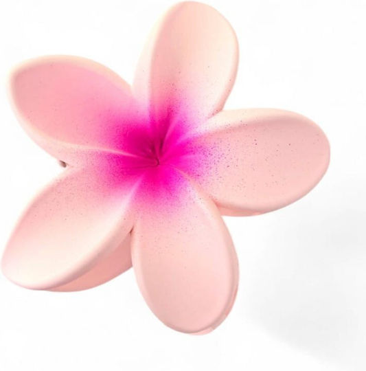 Xl Flower Ombre Hair Clip Matte Pink 7.5 X 7.5cm Sp382