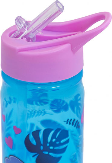 Astra Παιδικό Παγούρι με Καλαμάκι Non Spill Τιρκουάζ 450ml