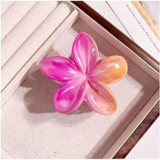 XL Blumen Ombre Haarspange Rosa-Orange 7,5 X 7,5cm Sp381