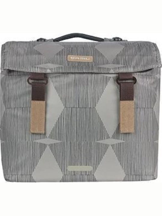 Basil Διπλή Τσάντα Σχάρα Basil Elegance Double Pannier Bag Mik 40-49l Mik System Έτοιμο Χρήση Αδιάβροχη Chateau Taupe New 2024