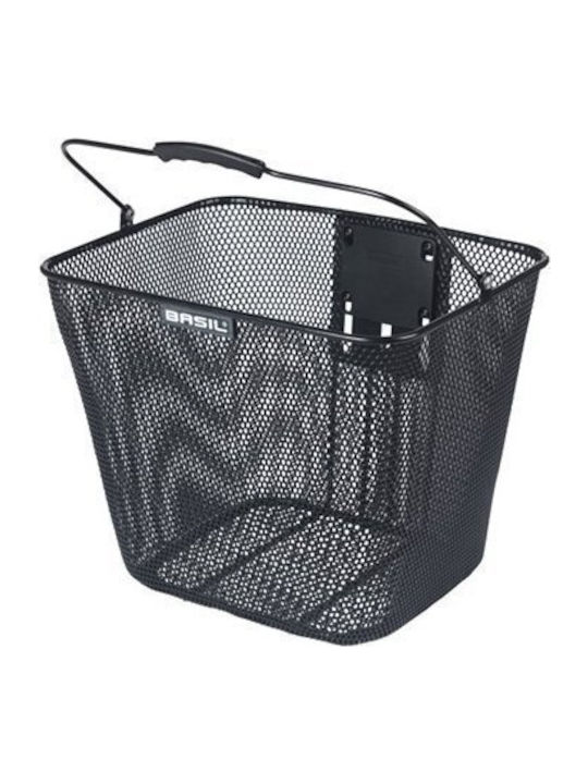Basil Bilbao Handlebar Basket Klickfix Mounting Bracket Handlebar Steel Black New 2025