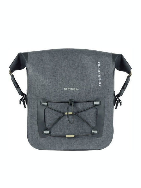 Basil Navigator Storm Kf Handlebar Bag 10-11L Waterproof Gray Black New