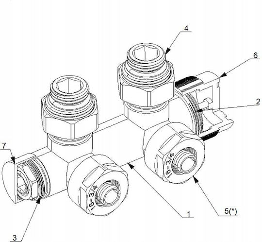 Tully Kombiniertes Thermostat-Set Schwarz Tztz C