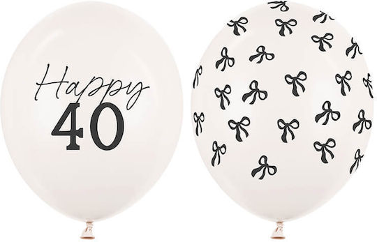 Σετ Μπαλόνια Happy 40 6 Τεμ