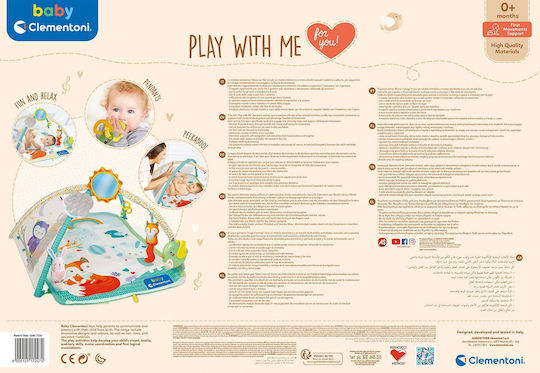 Baby Clementoni Play With Me Активна Гимнастика за Новородени