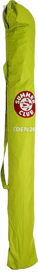 Summer Club Folding Beach Umbrella Diameter 2m Green