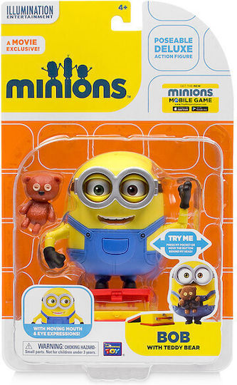 AS Despicable Me Deluxe Minions Боб с плюшено мече за 4+ години 14 см
