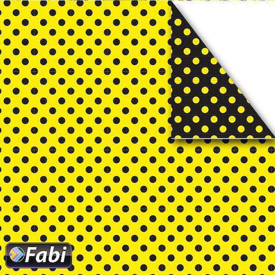 Fabi Χαρτόνι Πουά 50x70εκ. Κίτρινο
