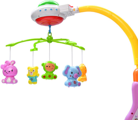 Anhänger Spielzeug für Kinderbett mit Musik und Projektor Carousel Warm Color Projections für 0++ Monate