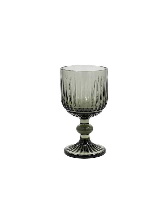Fylliana Fl854 Set of Glasses Water made of Glass in Gray Color Stemmed 6pcs