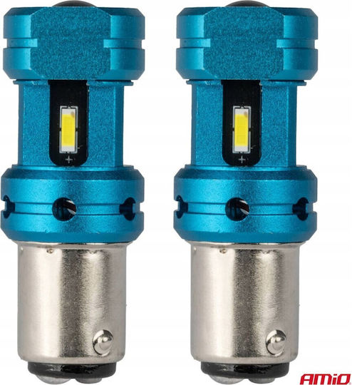 AMiO Lamps Car & Motorcycle P21/5W Canbus LED 6000K Cold White 12-24V 2pcs