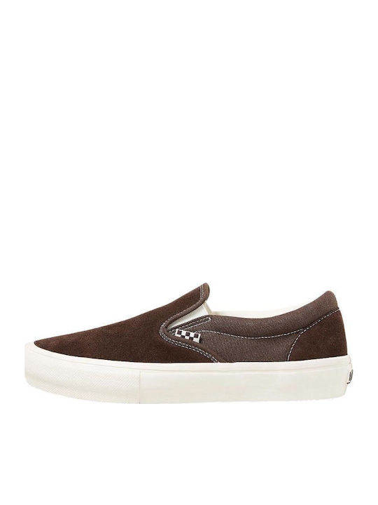 Skate Men's Slip-Ons Chocolate Brown