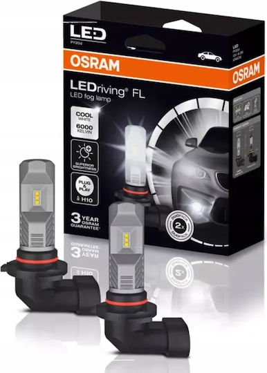 Osram Лампи Автомобила H10 LED 6000К Хладно бяло 12V 8.2W 2бр