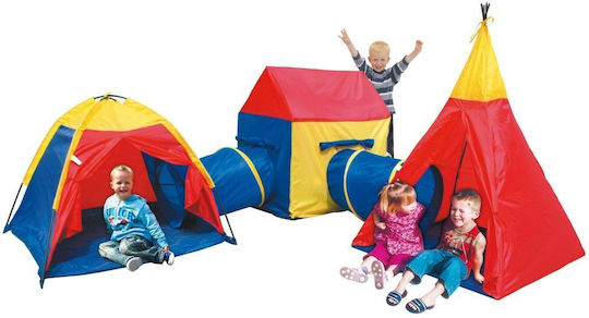 Isp Iplay 5 In 1 Play Area Uv Protection Kids Multifunctional Indoor Outdoor Use House Tent Igloo 2 Intermediate Tunnels