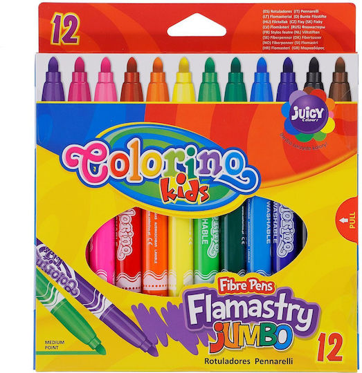 Colorino Μαρκαδόροι Ζωγραφικής Χονδροί Σετ 12 χρώματα