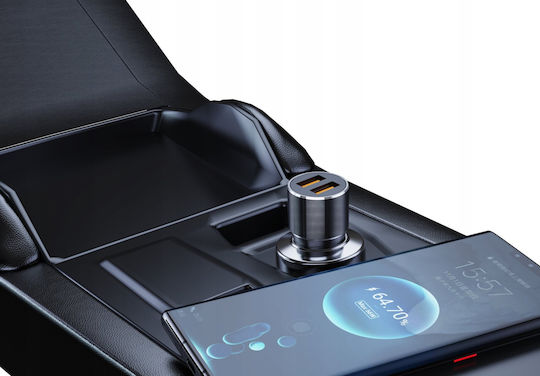 Jellico Car Charger 36W Fast Charging with Ports 2xUSB-A Black Color