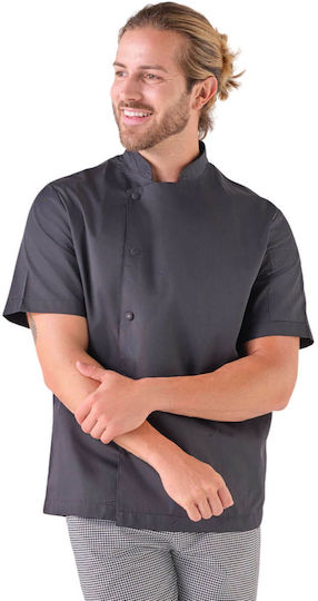 Naivest Coat Chef Black with Short Sleeve Kara