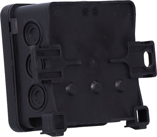 Simet Surface Mounted Electrical Box IP54 in Black Color
