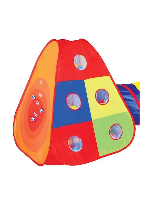 Cort de Joacă pentru Copii Tunel Loc de Joacă 80 Bile Iplay 200 300 X 120 X 100 Cm Multicolor