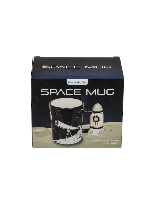 Spaceman Cană Ceramică Neagră