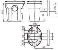 Alcadrain Siphon