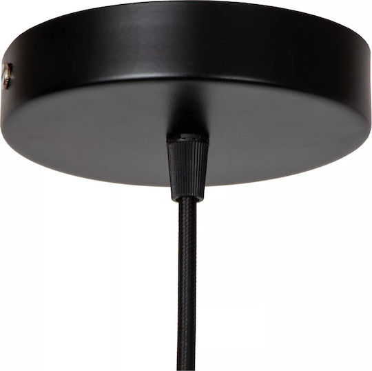 Lucide Lightning Pendant Light Black with Socket E27