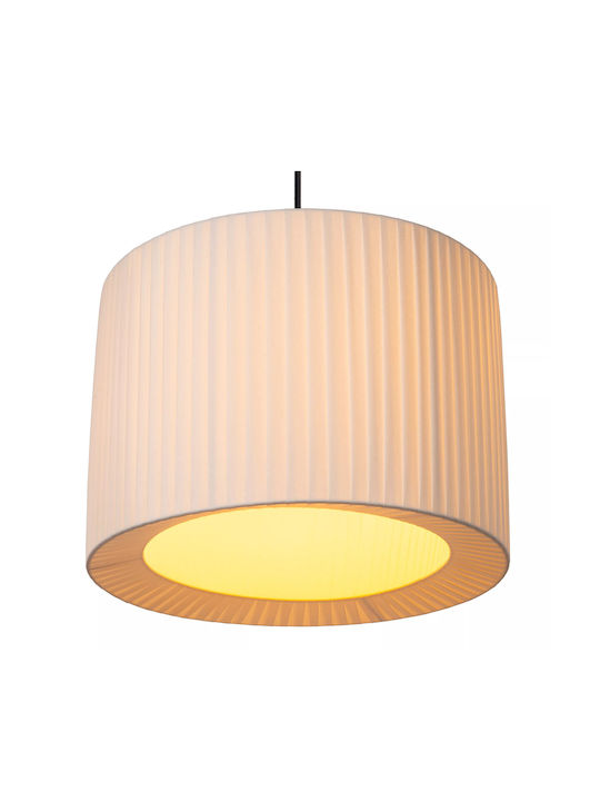 Lucide Lightning Pendant Light White with Socket E27 40x40cm